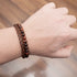 Lederarmband Herren rotes tigerauge braun uniqal